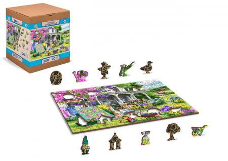 Puzzle din lemn - Countryside Garden - 200 piese [2]