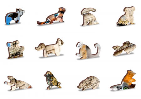 Puzzle din lemn - Kittens in London - 150 piese [3]