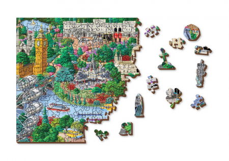 Puzzle din lemn - London Sights - 200 piese [5]