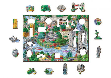 Puzzle din lemn - London Sights - 200 piese [1]