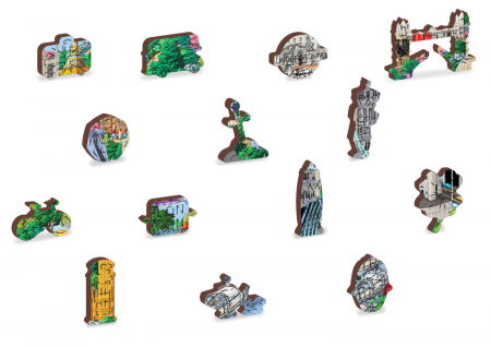 Puzzle din lemn - London Sights - 200 piese [4]