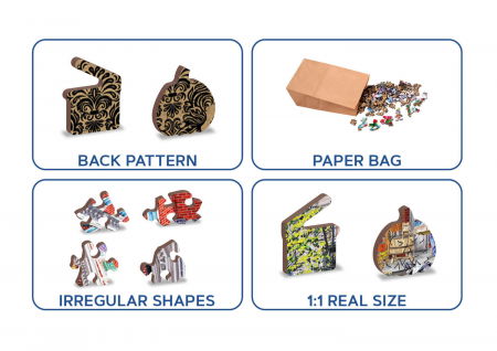 Puzzle din lemn - Main Street - 200 piese [7]