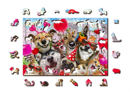 Puzzle din lemn - Party Time - 150 piese [1]