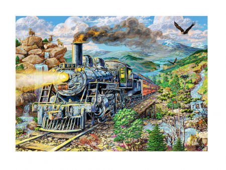 Puzzle - Puzzle din lemn - Railway - 200 piese