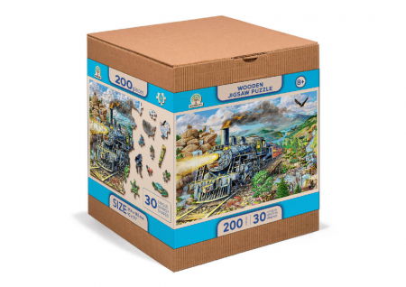 Puzzle din lemn - Railway - 200 piese [3]