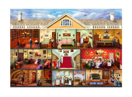Puzzle - Puzzle din lemn - Victorian Mansion - 200 piese