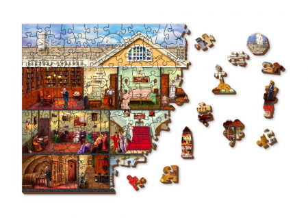 Puzzle din lemn - Victorian Mansion - 200 piese [4]