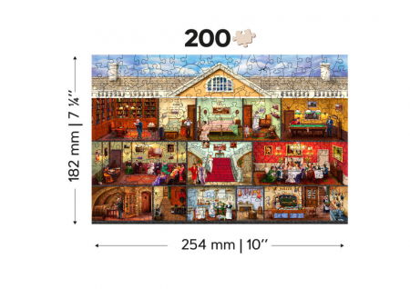 Puzzle din lemn - Victorian Mansion - 200 piese [5]