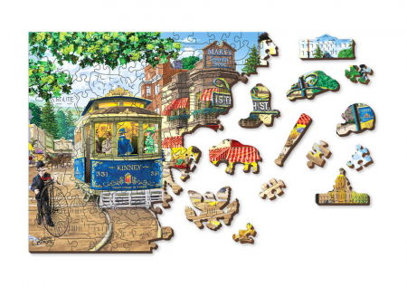 Puzzle din lemn - Victorian Street - 200 piese [5]