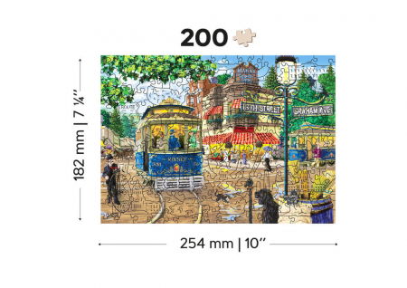 Puzzle din lemn - Victorian Street - 200 piese [6]