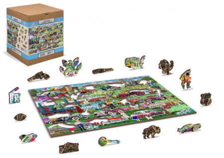 Puzzle din lemn - Vintage Cars - 200 piese [2]