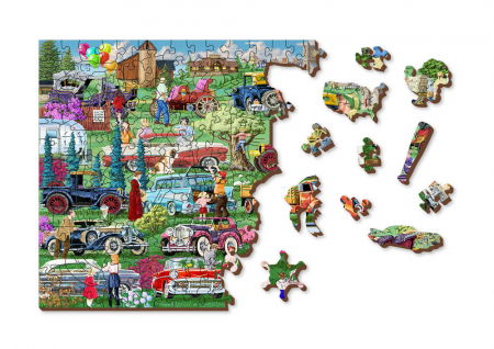 Puzzle din lemn - Vintage Cars - 200 piese [5]