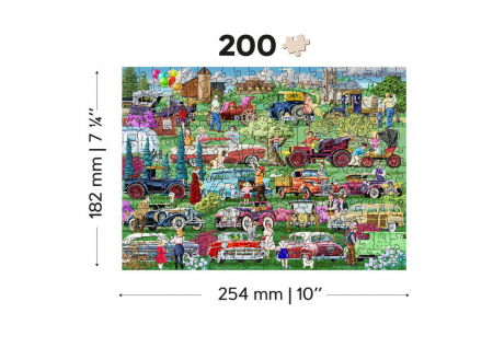 Puzzle din lemn - Vintage Cars - 200 piese [6]