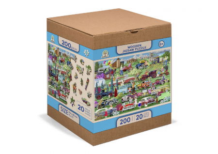 Puzzle din lemn - Vintage Cars - 200 piese [4]