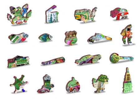 Puzzle din lemn - Vintage Cars - 200 piese [3]