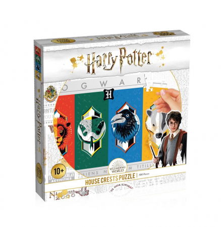 Puzzle - Puzzle Harry Potter 500 piese - Hogwarts Crests
