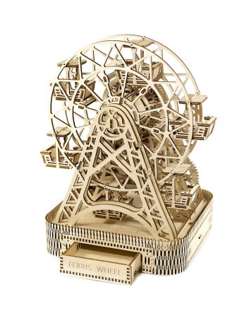 Puzzle din lemn Wooden City - Puzzle mecanic 3D - Carusel