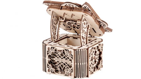 Puzzle din lemn Wooden City - Puzzle mecanic 3D - Cutie misterioasa