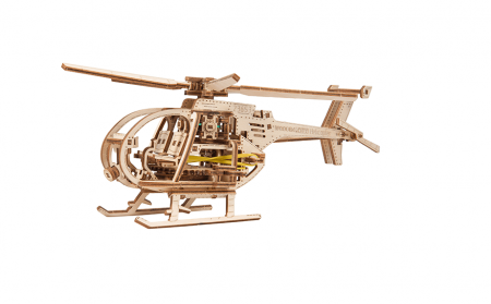 Puzzle din lemn Wooden City - Puzzle mecanic 3D - Elicopter