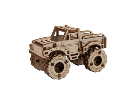 Puzzle din lemn Wooden City - Puzzle mecanic 3D - Monster Truck 4