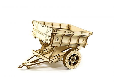 Puzzle din lemn Wooden City - Puzzle mecanic 3D - Remorca