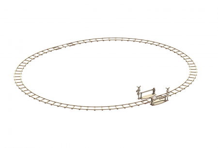 Puzzle mecanic 3D - Sine de tren cu bariera [1]