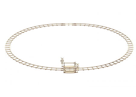 Puzzle mecanic 3D - Sine de tren cu bariera [3]