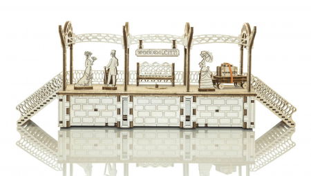 Puzzle mecanic 3D - Statie de tren [2]