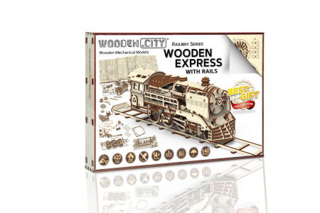 Puzzle mecanic 3D - Tren Expres cu sine [6]