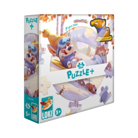 Puzzle - Puzzle Plus: Loki goes sledding - 70 pcs