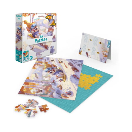 Puzzle Plus: Loki goes sledding - 70 pcs [1]