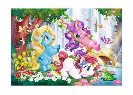 Set 2 puzzle pentru copii - Lumea Magica a Unicornilor [1]