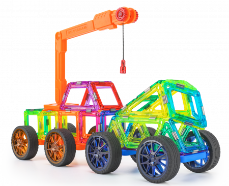 Set constructie magnetic 96 piese - Magspace [4]