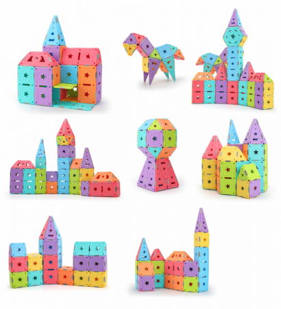 Set constructie magnetic 129 piese - Magspace [7]