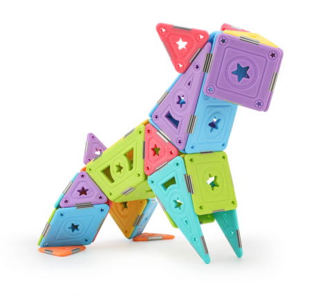 Set constructie magnetic 46 piese - Magspace [4]