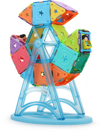 Set constructie magnetic 57 piese - Magspace [4]