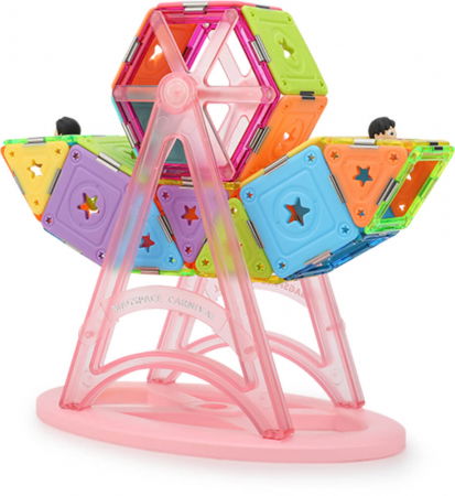 Set constructie magnetic 57 piese - Magspace [1]