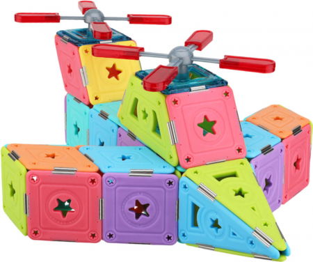 Set constructie magnetic 74 piese - Magspace [3]