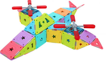 Set constructie magnetic 74 piese - Magspace [6]