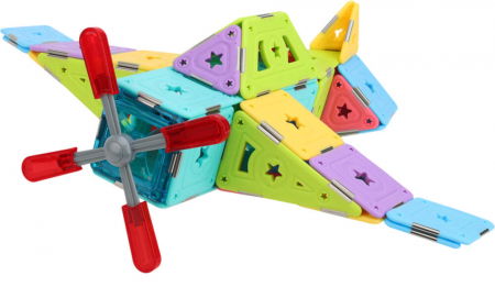 Set constructie magnetic 74 piese - Magspace [9]