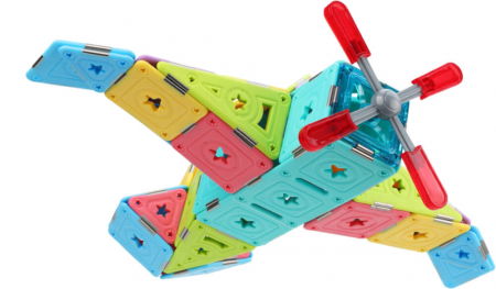 Set constructie magnetic 74 piese - Magspace [8]