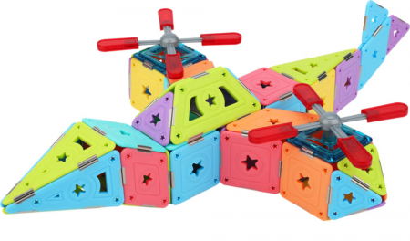 Set constructie magnetic 74 piese - Magspace [4]
