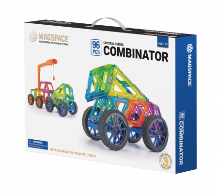 Seturi de constructie magnetice Magspace - Set constructie magnetic 96 piese - Magspace