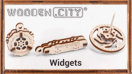 Puzzle din lemn Wooden City - Set puzzle mecanic 3D - Diverse (3 buc)