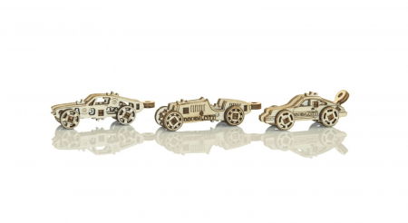 Set puzzle mecanic 3D - Masini sport (3 buc) [1]