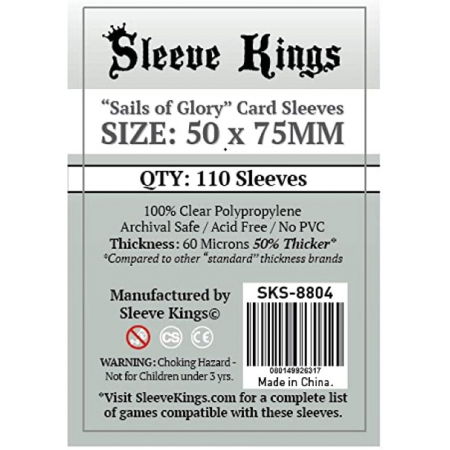 Accesorii jocuri de societate - Sleeve Kings Sails of Glory Card Sleeves - 50x75mm
