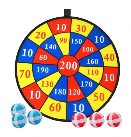 Toate produse - Tabla de Darts Pliabila cu 6 mingi