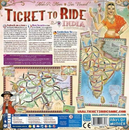Ticket to Ride Map Collection 2: India & Swiss (EN) [4]