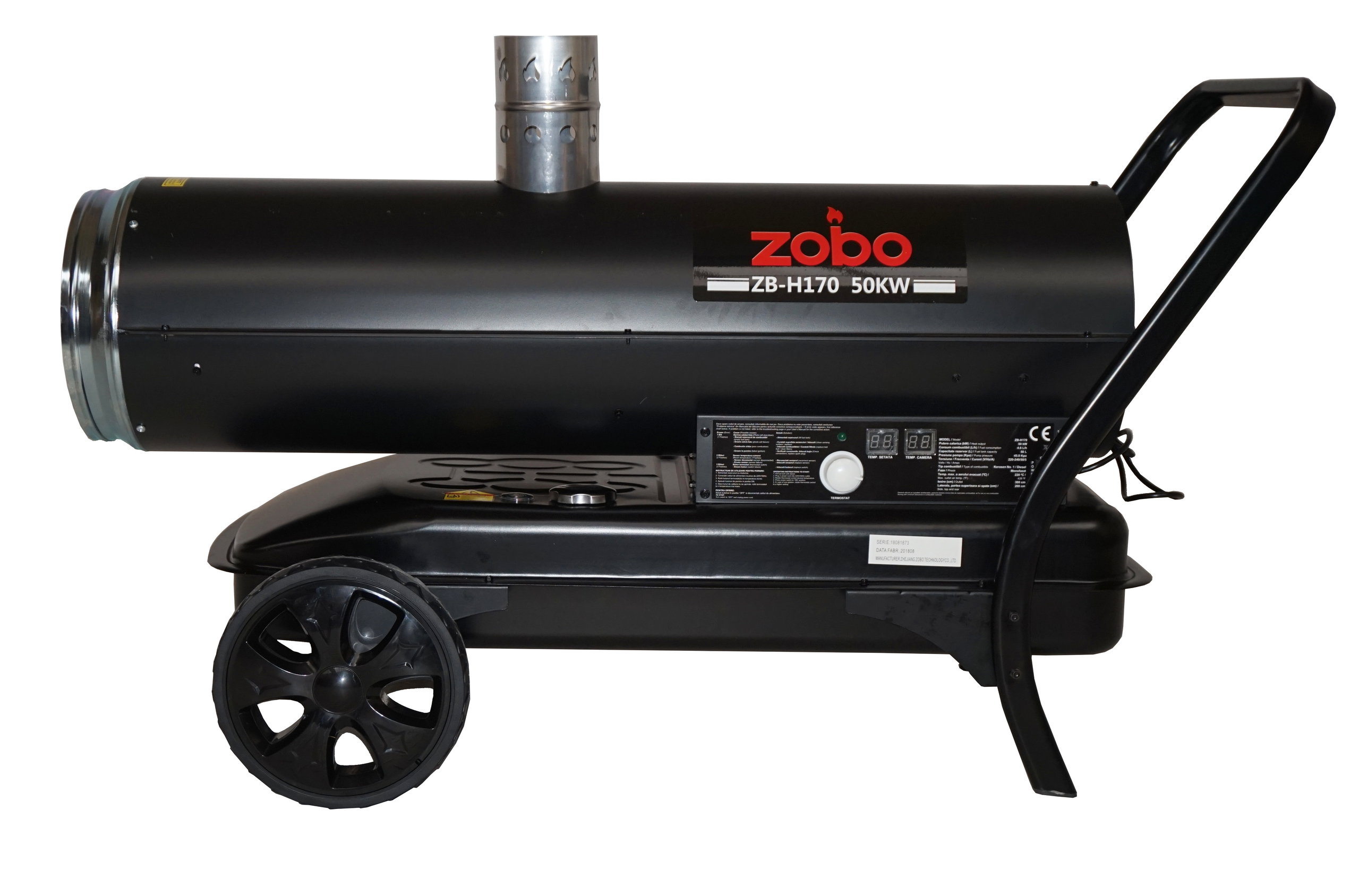 Incalzire si climatizare - Tun de aer cald Zobo ZB-H170 4590005170, ardere indirecta, 50kW