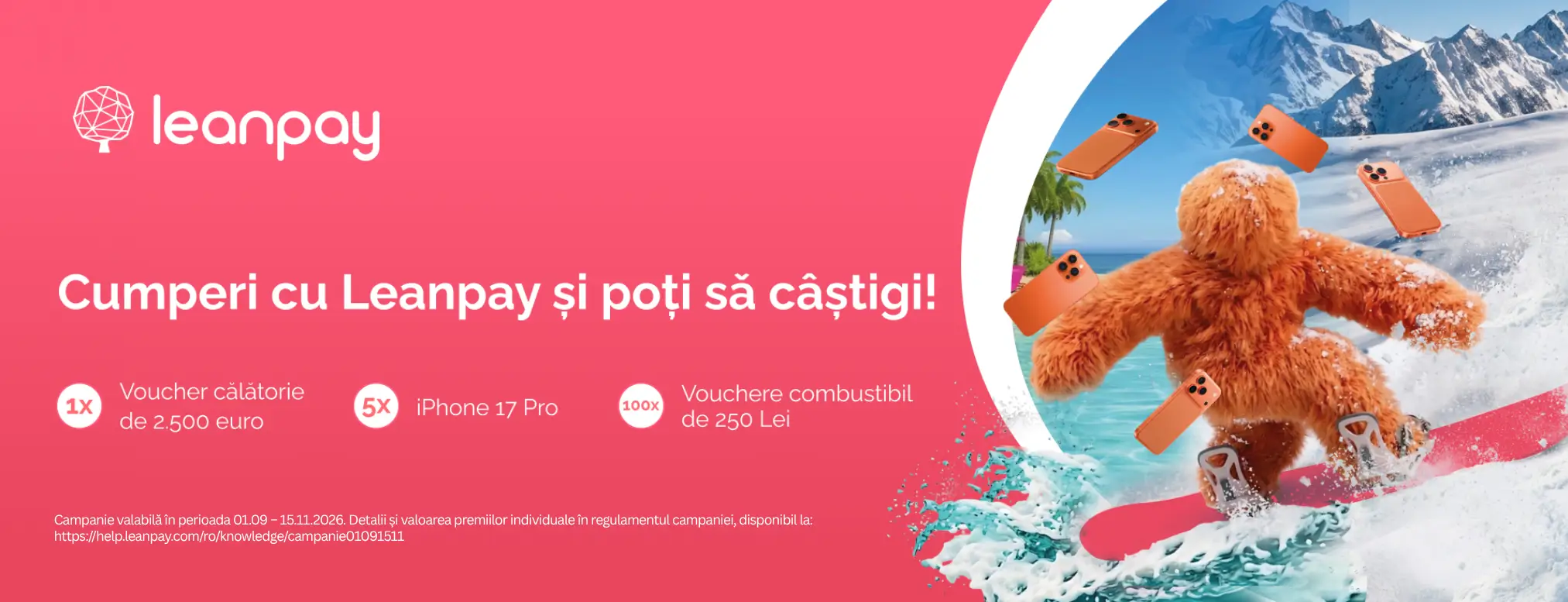 Cumperi cu Leanpay si poti sa castigi!